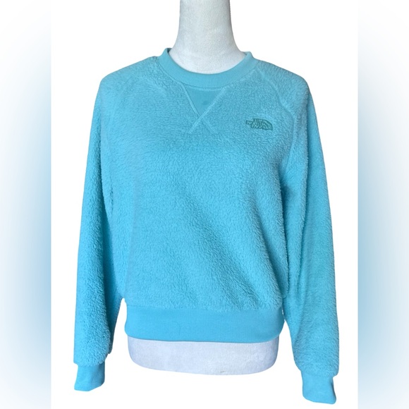 The North Face Blue Dunraven Crew Pullover Fleece Size Small - Picture 5 of 8
